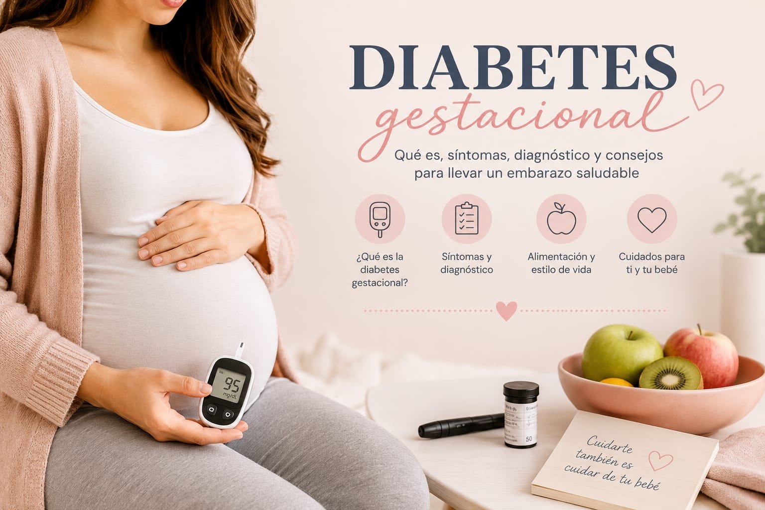 Diabetes gestacional: Guía de alimentación y menú semanal para cuidarte