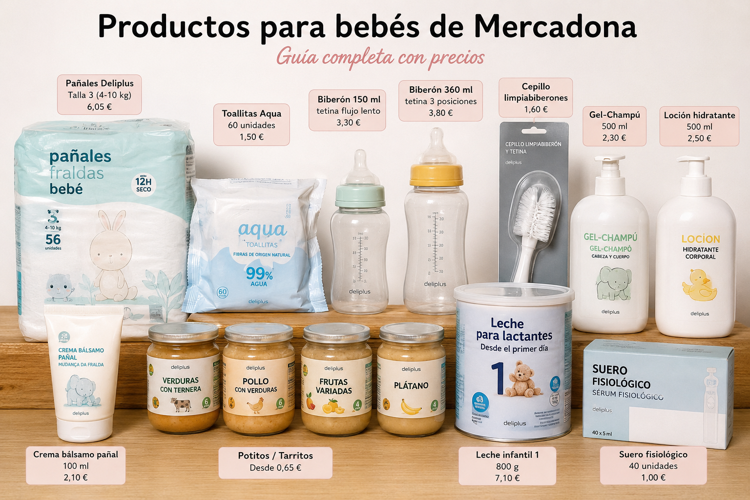 Productos para bebés de Mercadona: cuáles merecen la pena, precios y mi opinión