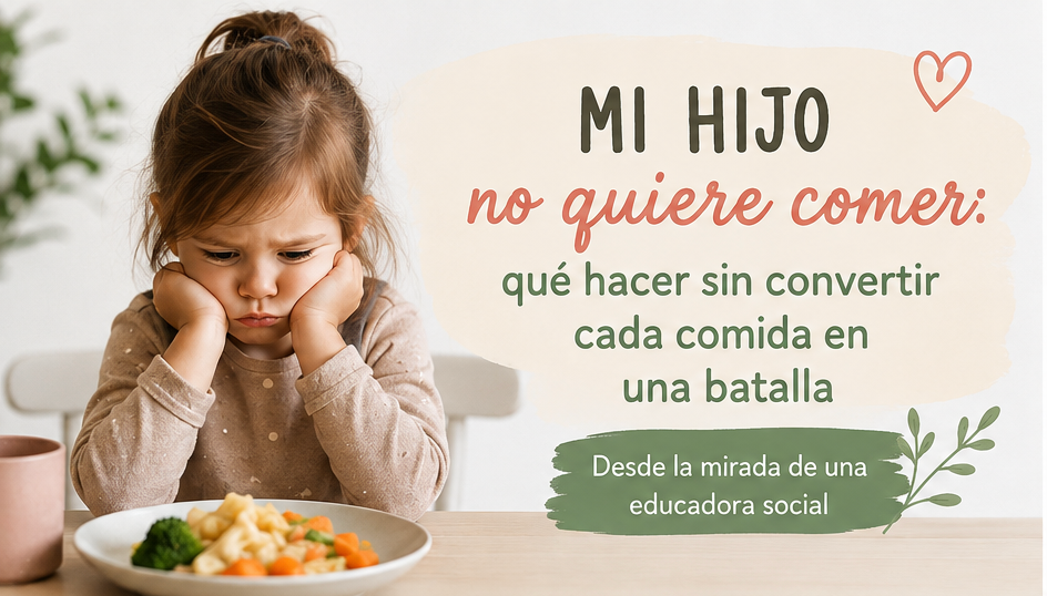 Mi hijo no quiere comer: qué hacer sin convertir cada comida en una batalla