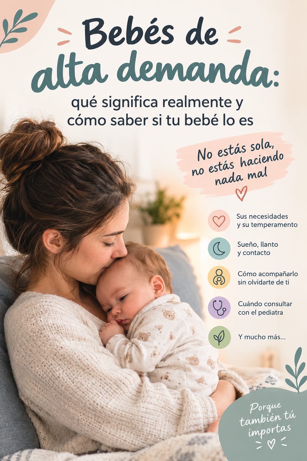Bebé de alta demanda: características y cómo saber si lo es